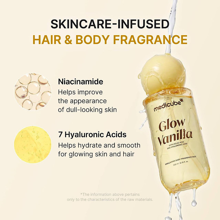 میست مو و بدن وانیل glow vanilla 100ml مدیکیوب